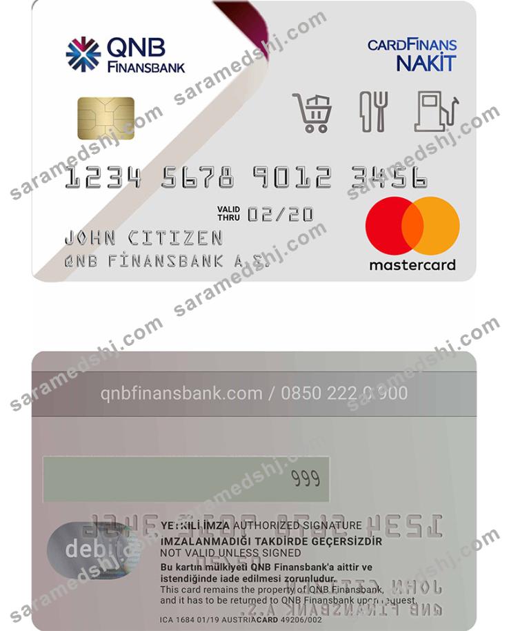 Turkey QNB Finansbank mastercard
